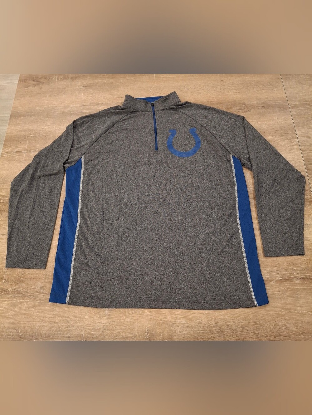 NFL Team Apparel Indianapolis Colts 1/4 Zip Pullover Men's XL
